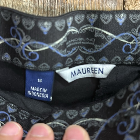 Bandolino comfort stretch waistband Maureen cotton capri black pants size 18 - Picture 2 of 11